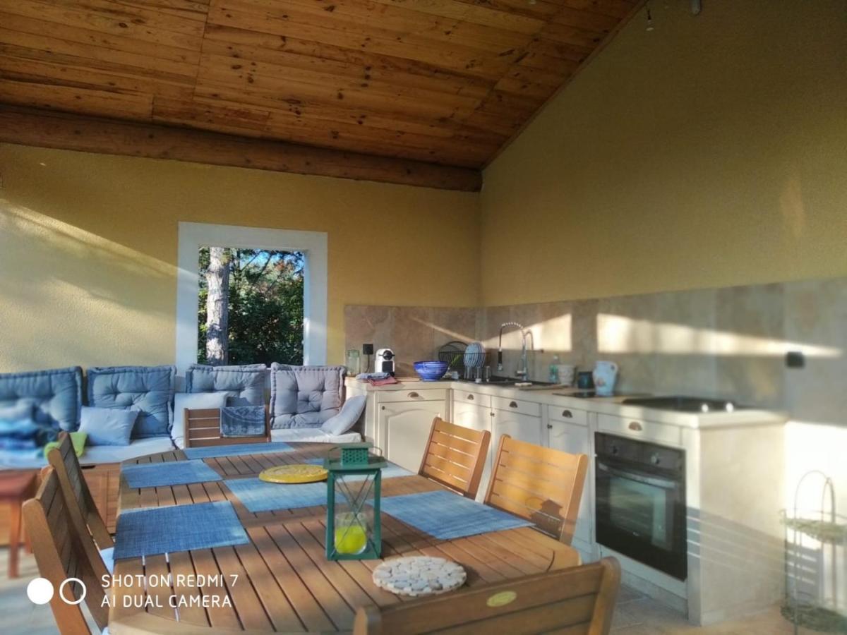 Proche Uzes Petit Gite Avec Grande Cuisine D'Ete Et Piscine Saint-Siffret Exterior foto